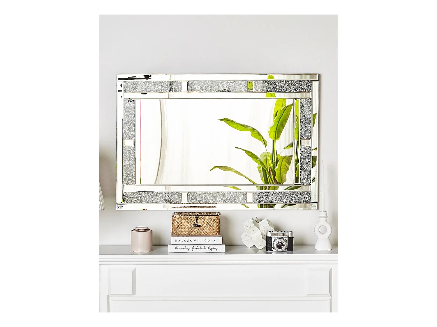 Miroir AVRILLE 60 cm 90 cm Argenté