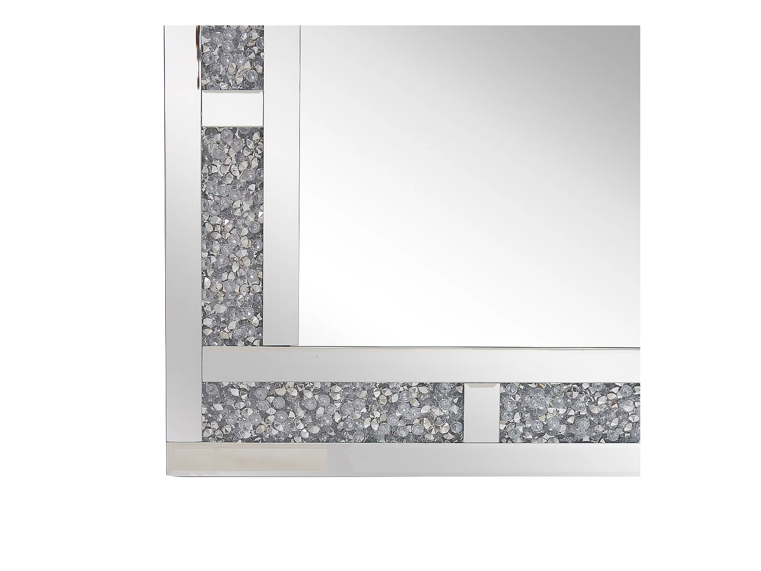 Miroir AVRILLE 60 cm 90 cm Argenté