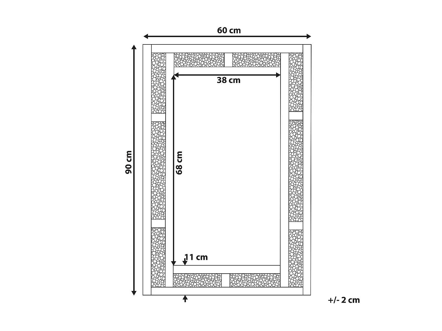 Miroir AVRILLE 60 cm 90 cm Argenté