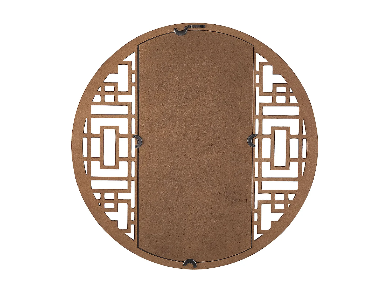 Miroir FIRMINY 60 cm 60 cm Bois de sapin Marron clair