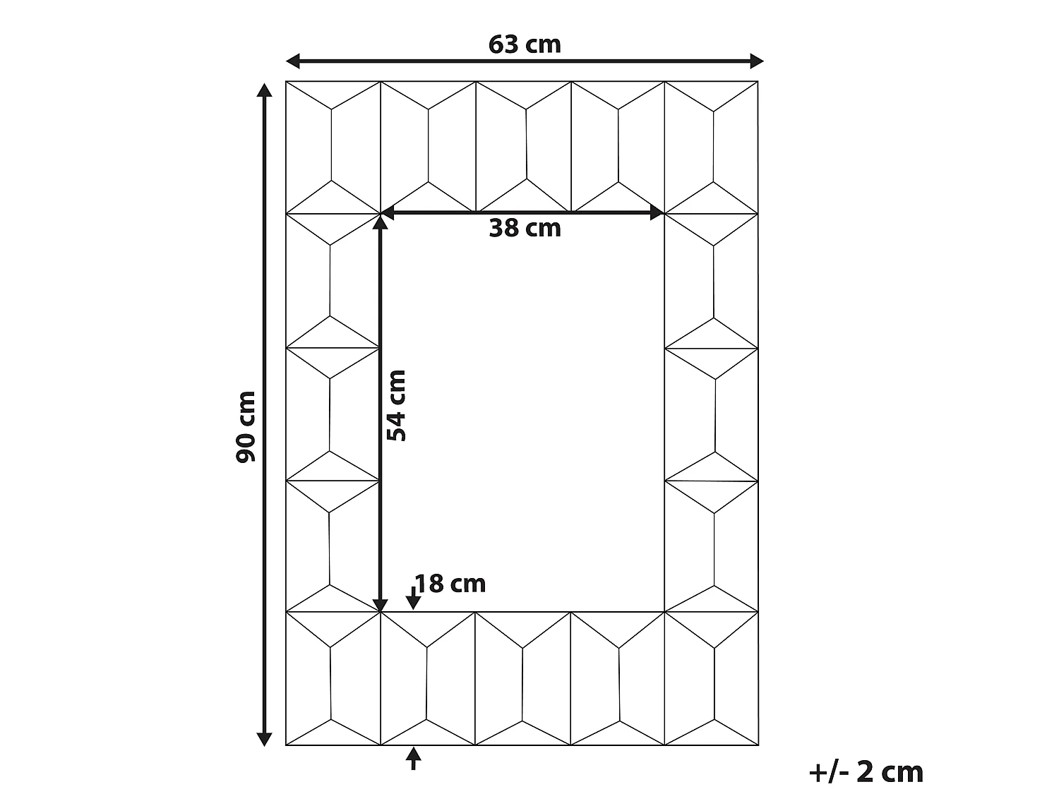 Specchio HIZOTE 63 cm 90 cm Legno Marrone
