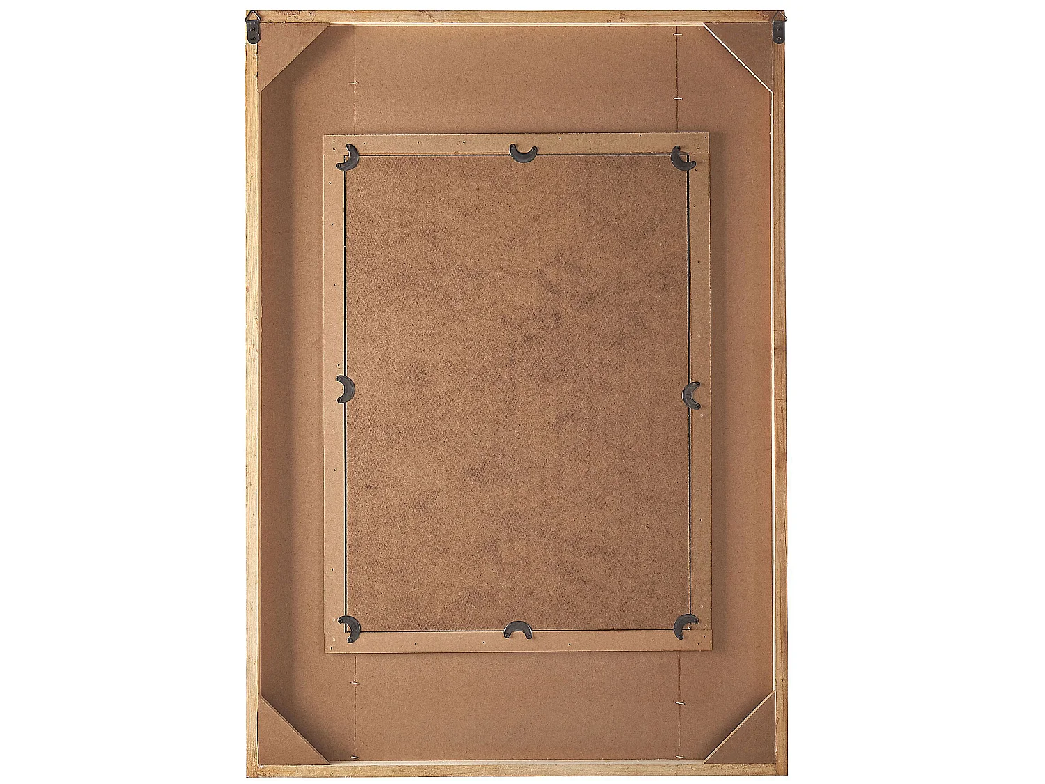 Wall Mirror HIZOTE 63 cm 90 cm Fir Wood Brown