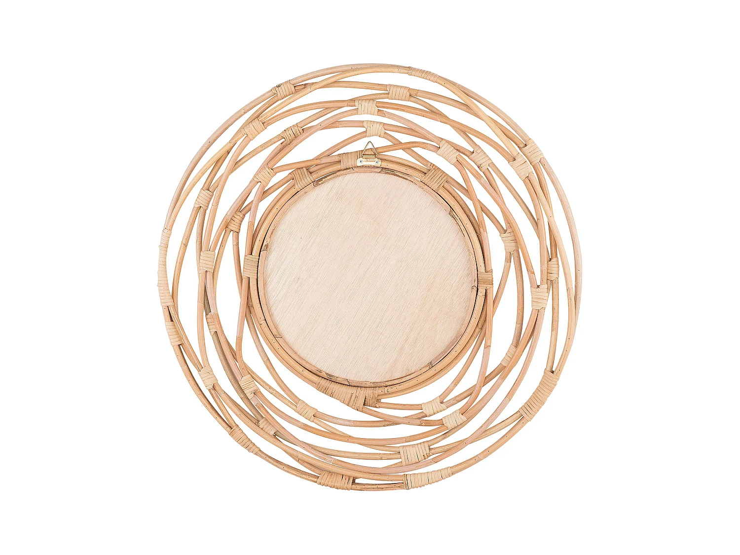 Wandspiegel BURGIS 75 cm 75 cm Rotan Natuurlijk