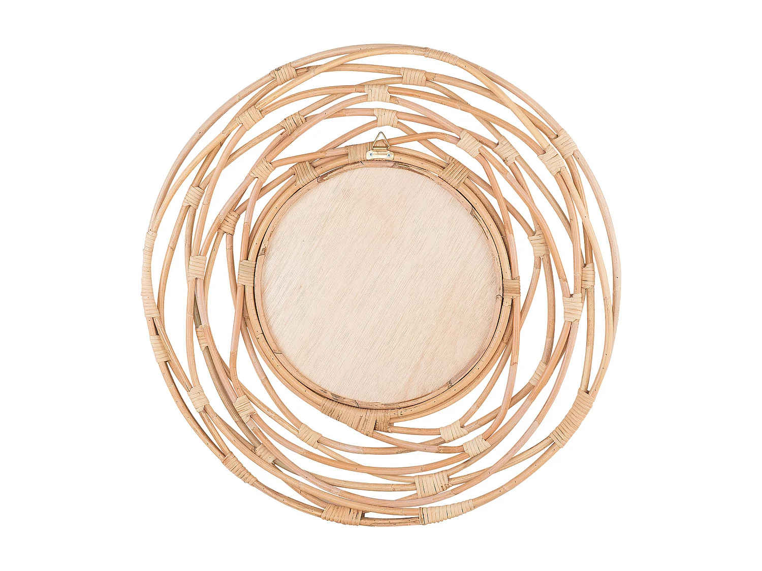 Wandspiegel BURGIS 75 cm 75 cm Rotan Natuurlijk