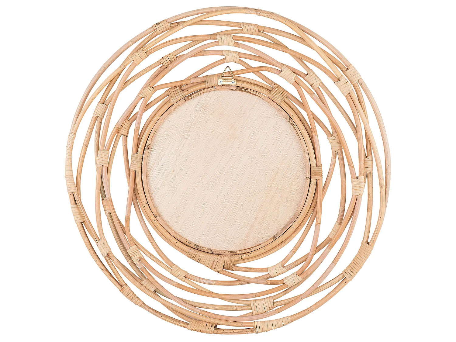 Wandspiegel BURGIS 75 cm 75 cm Rotan Natuurlijk
