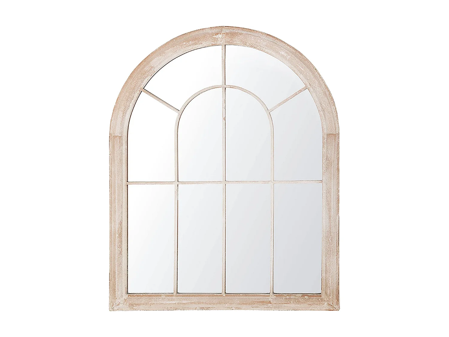 Miroir EMBRY 69 cm 88 cm Métal Beige