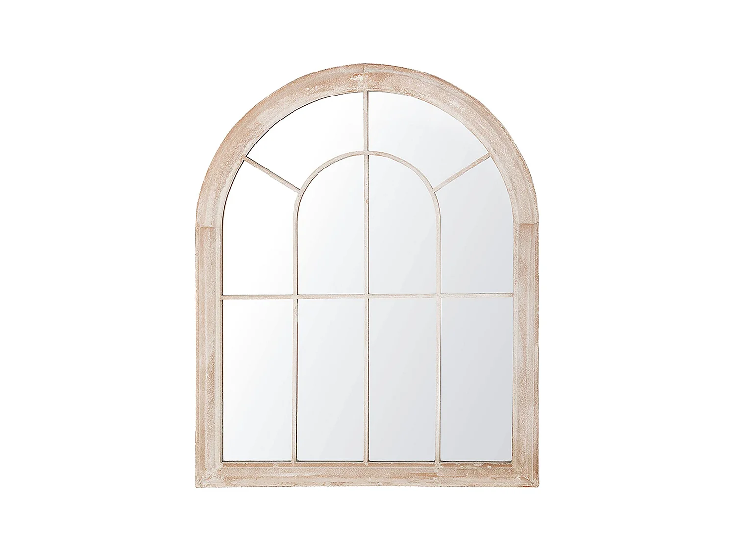 Wandspiegel EMBRY 69 cm 88 cm Metaal Beige