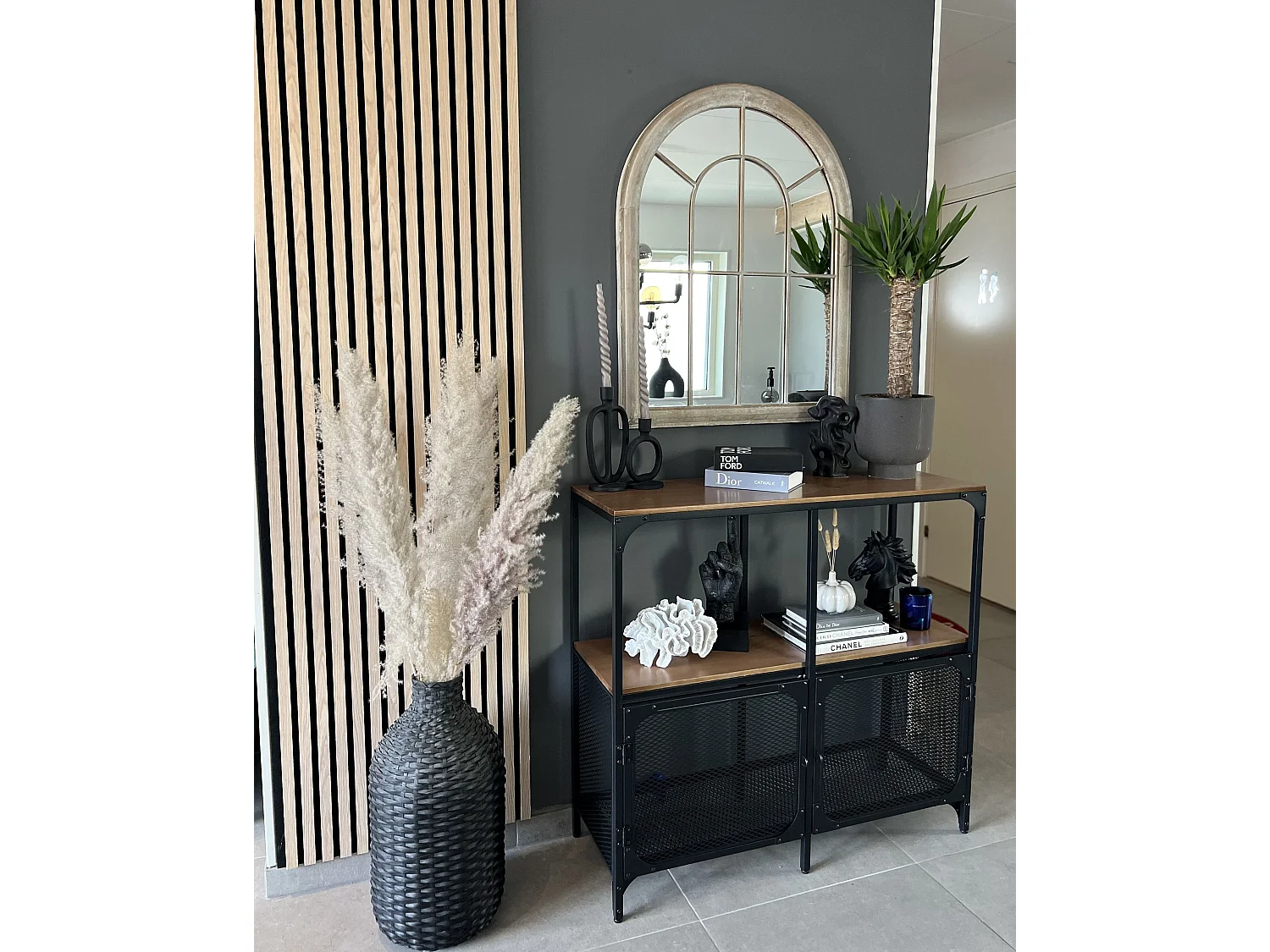 Espejo EMBRY 69 cm 88 cm Metal Beige