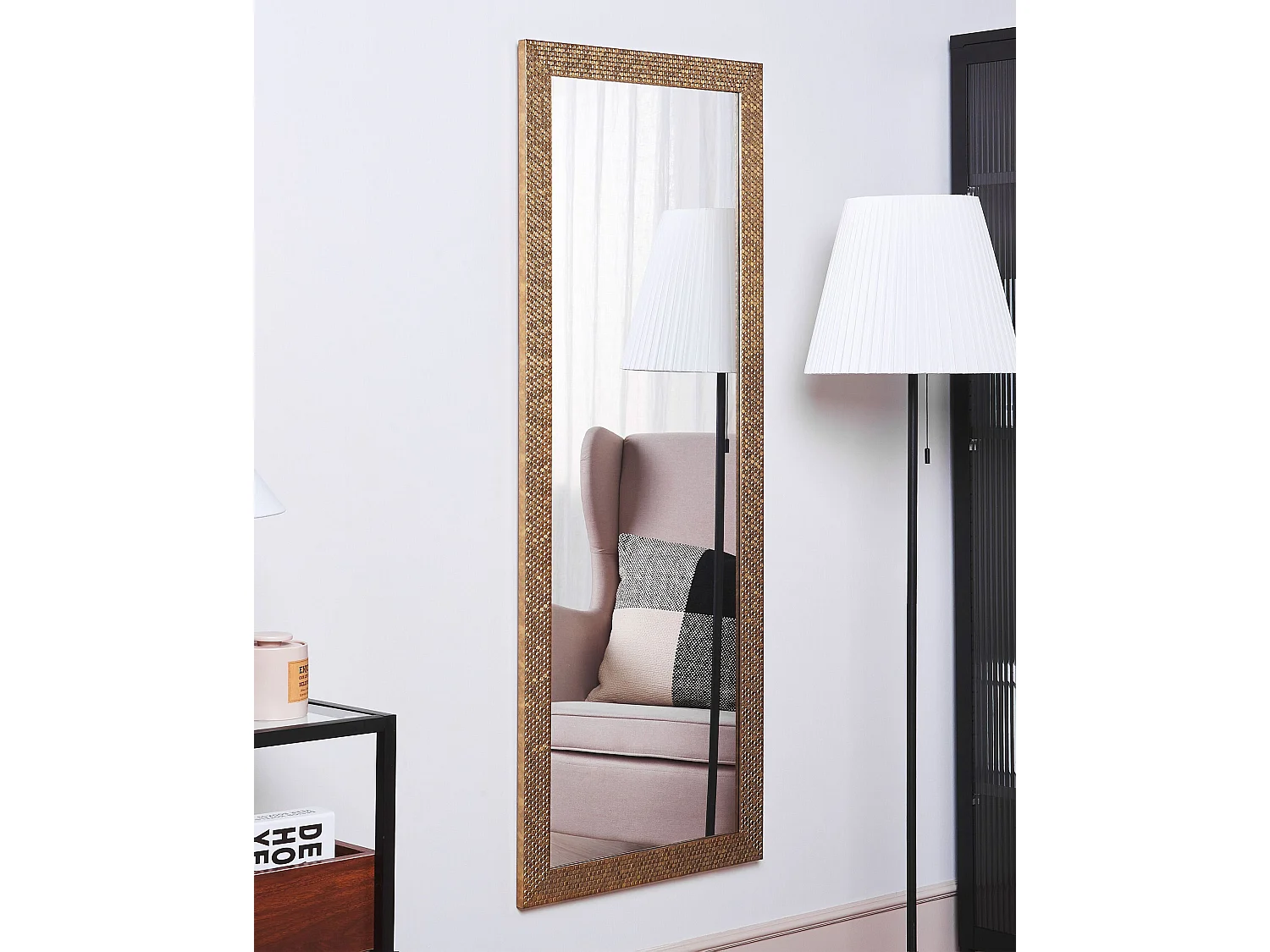 Miroir AJACCIO 50 cm 130 cm Laiton