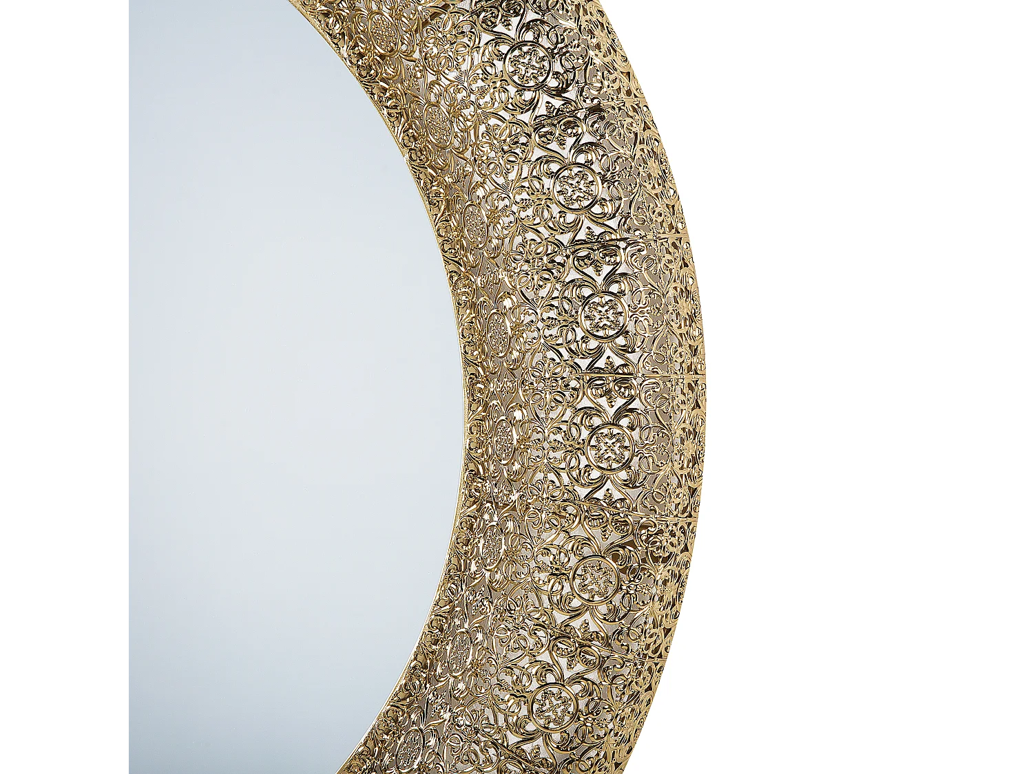 Specchio CHANNAY 80 cm 80 cm Metallo Oro