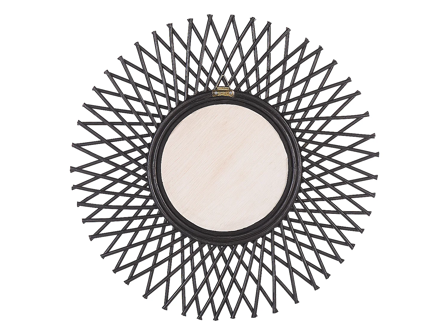 Wall Mirror TAGOLU 60 cm 60 cm Rattan Black