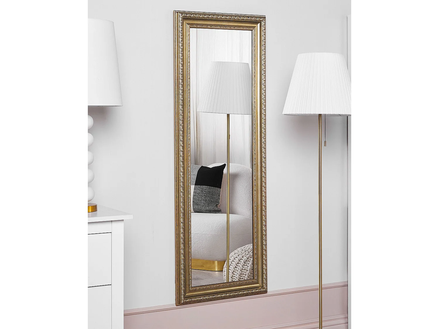 Miroir AURILLAC 51 cm 141 cm Doré