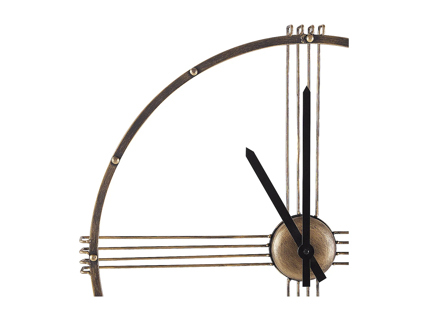 Horloge murale ASCONA 64 cm Métal Doré