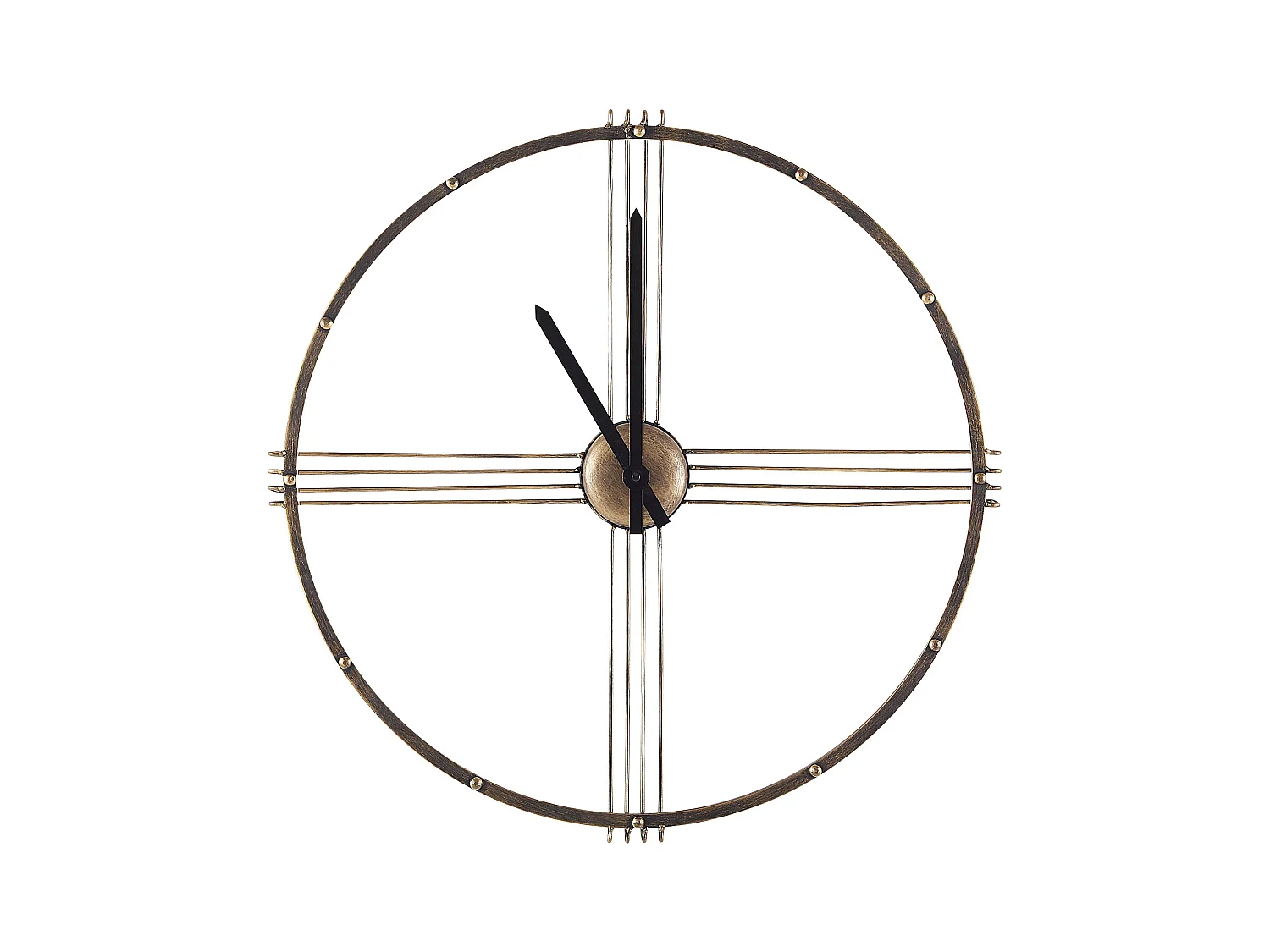 Wandklok ASCONA 64 cm Metaal Goud