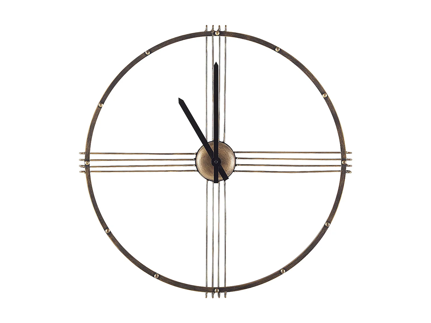 Horloge murale ASCONA 64 cm Métal Doré