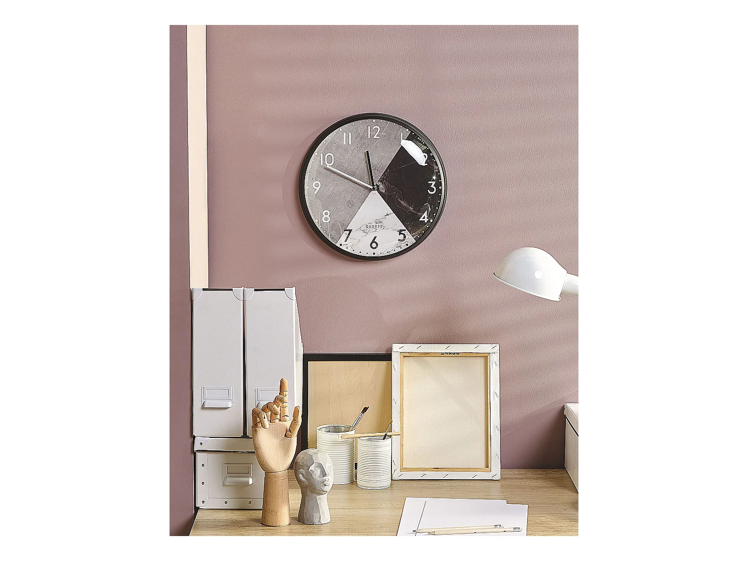 Wandklok DAVOS 33 cm Grijs