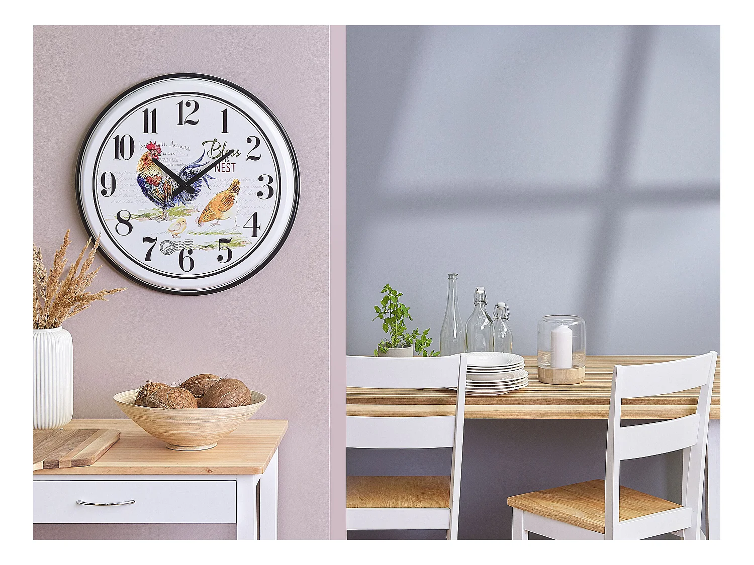 Wandklok HORW 48 cm Metaal Multicolor