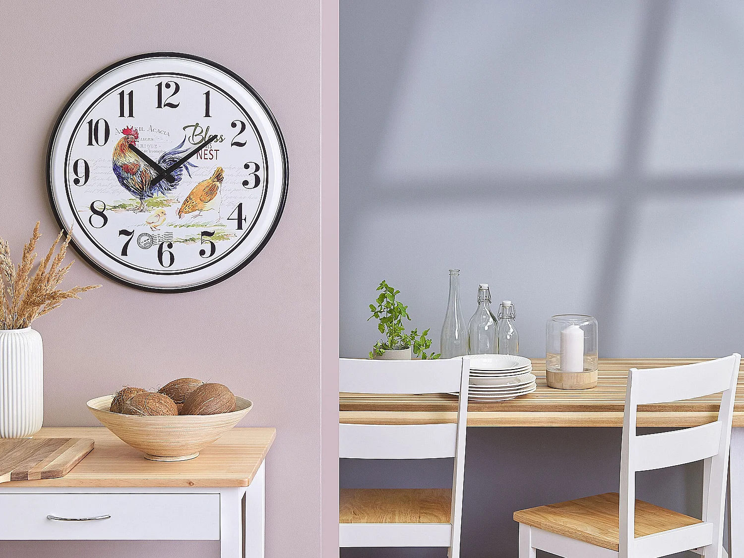 Wandklok HORW 48 cm Metaal Multicolor