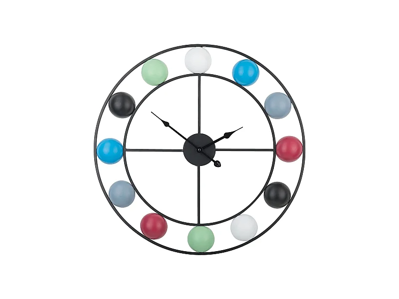 Wanduhr REIDEN 56 cm Metall Bunt