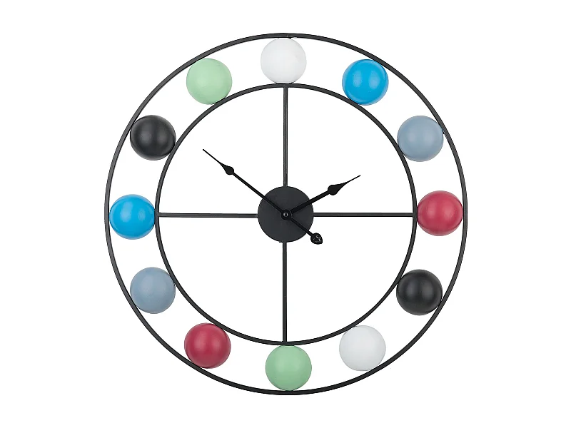 Wanduhr REIDEN 56 cm Metall Bunt