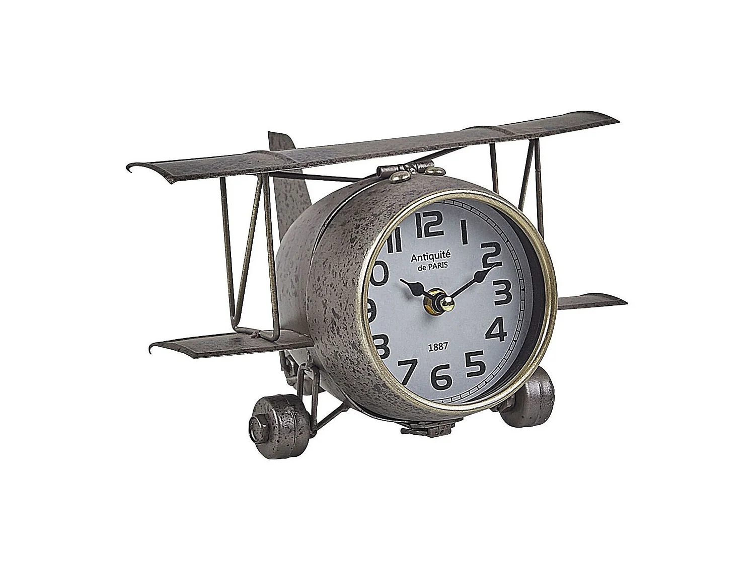 Horloge STANS 26 cm Métal Argenté