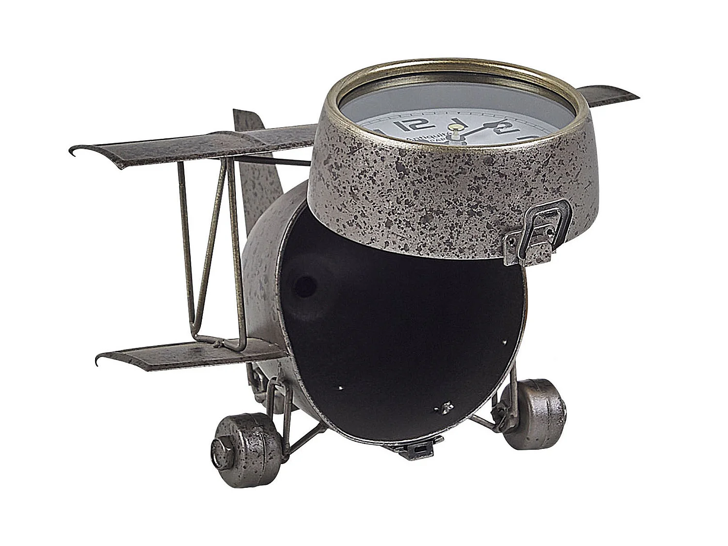 Tischuhr STANS 26 cm Metall Silber