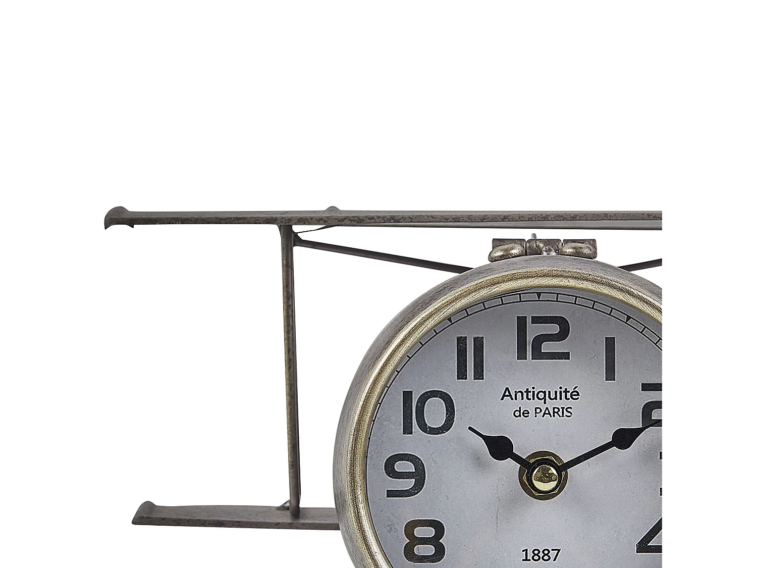 Tischuhr STANS 26 cm Metall Silber