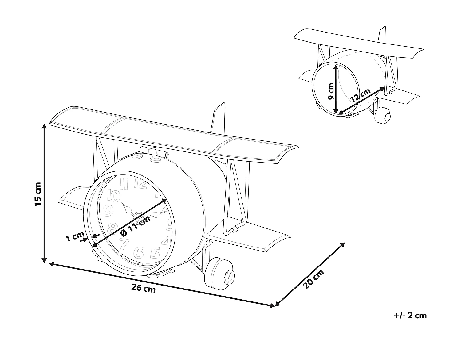 Horloge STANS 26 cm Métal Argenté