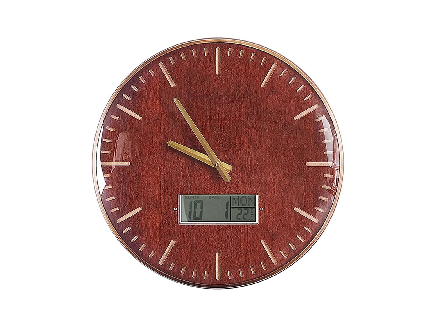 Horloge murale BRUGG 43 cm Marron doré