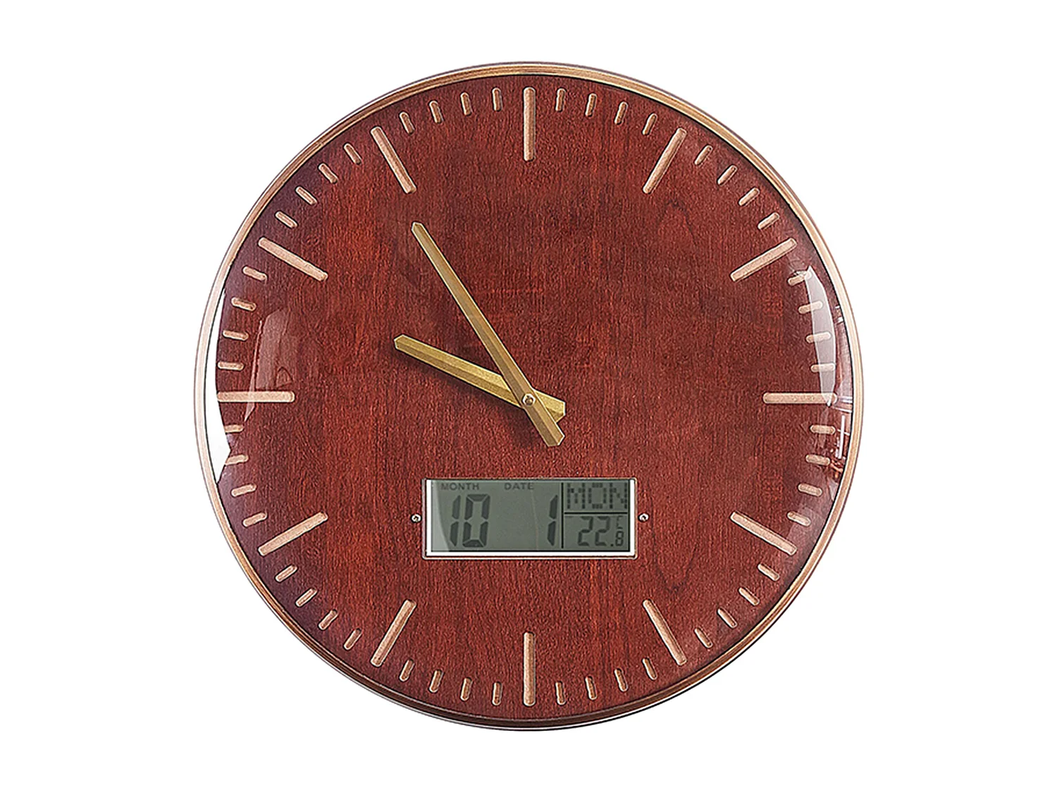 Horloge murale BRUGG 43 cm Marron doré