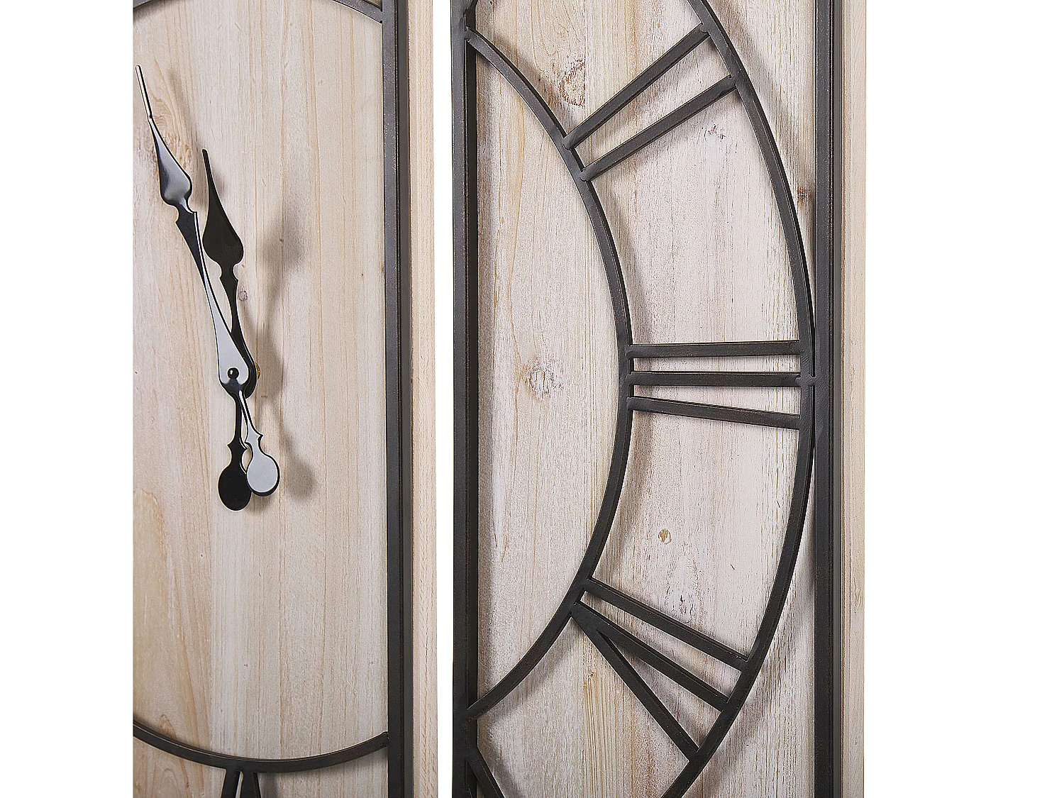 Orologio da parete COATLAN 75 cm Legno Marrone/ Nero