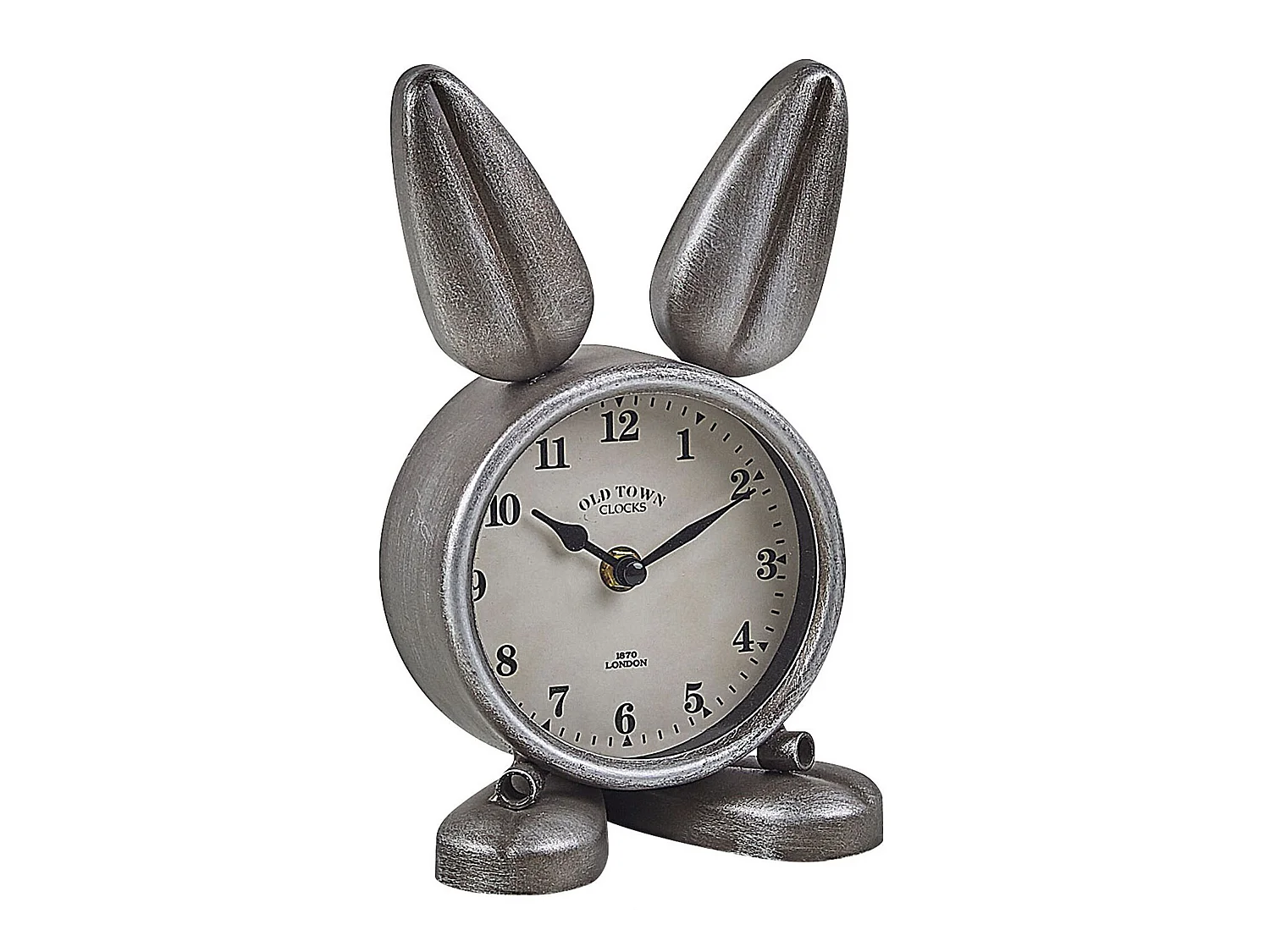 Tischuhr THUSIS 15 cm Metall Silber