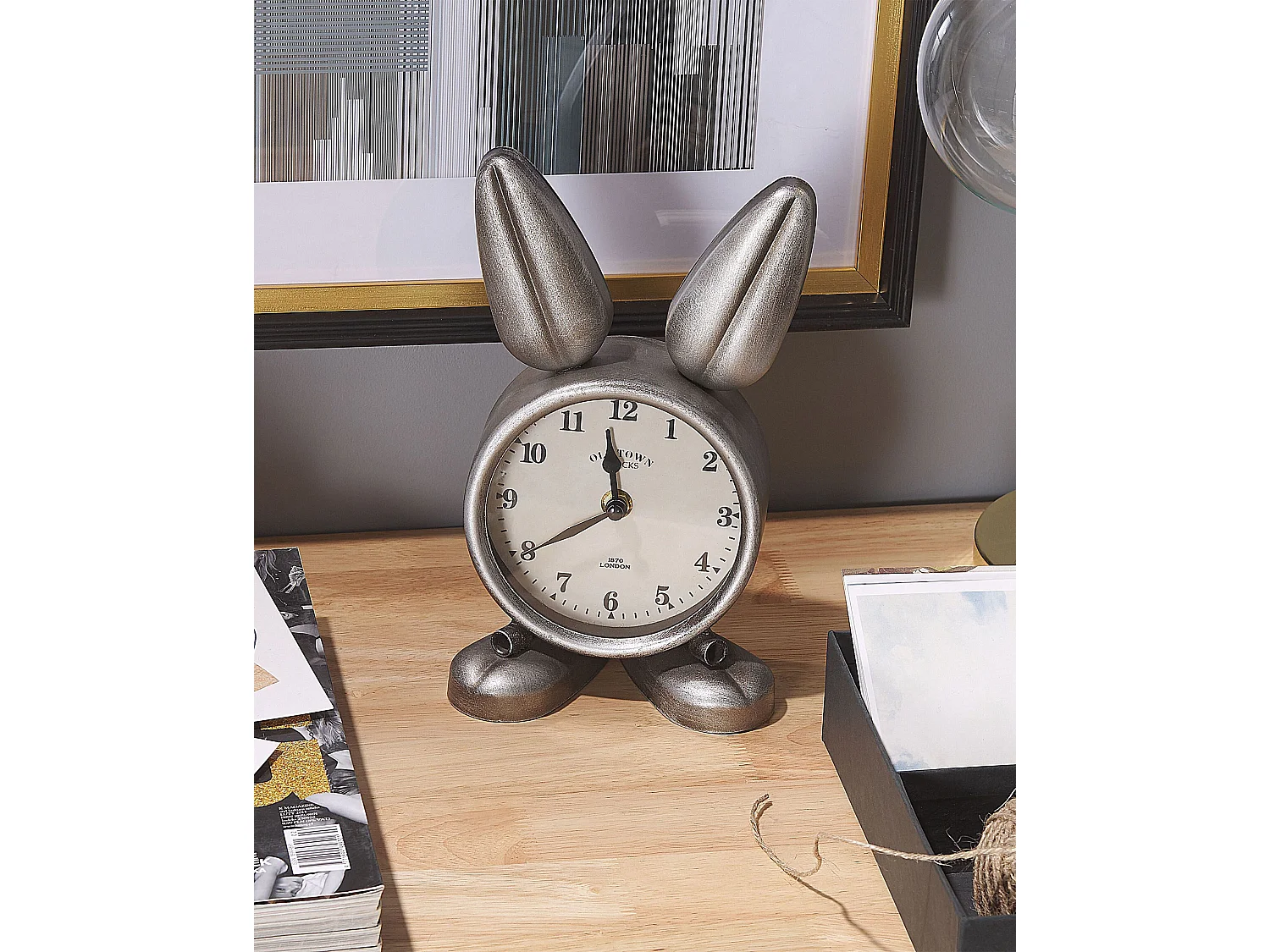 Relógio THUSIS 15 cm Metal Prateado