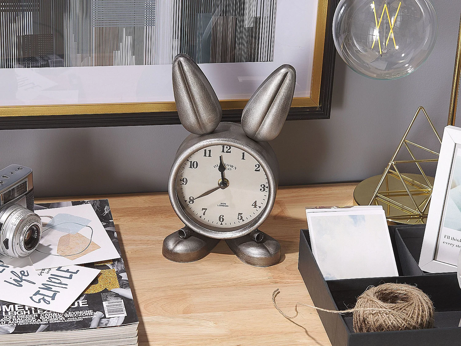 Horloge THUSIS 15 cm Métal Argenté