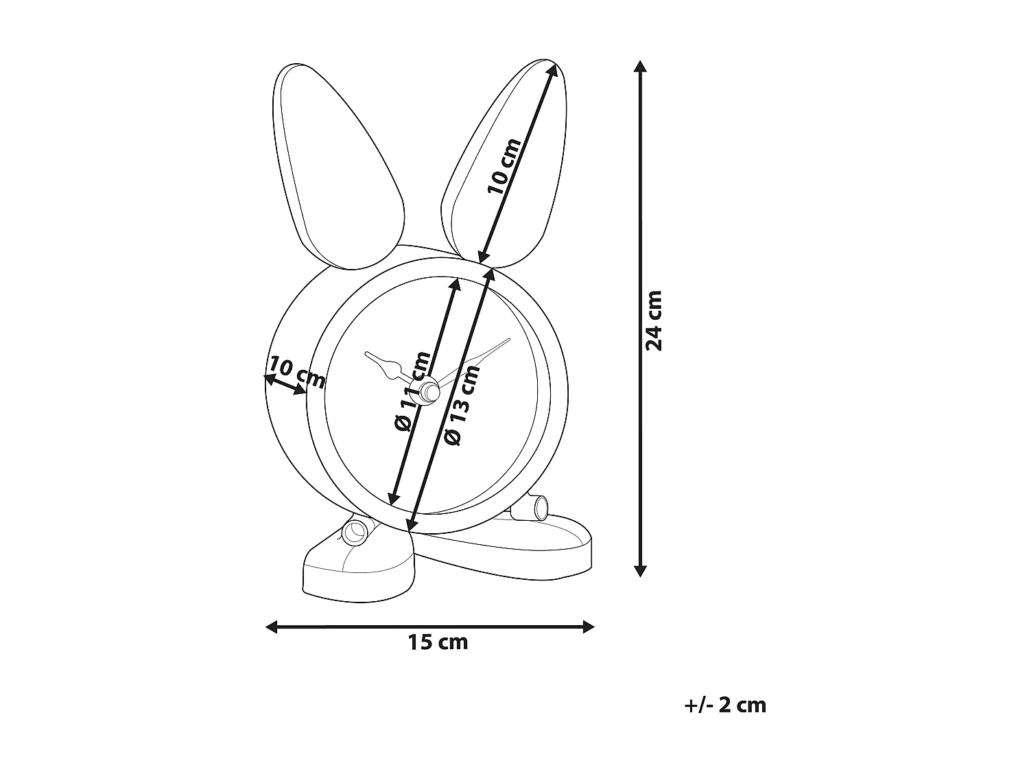 Horloge THUSIS 15 cm Métal Argenté