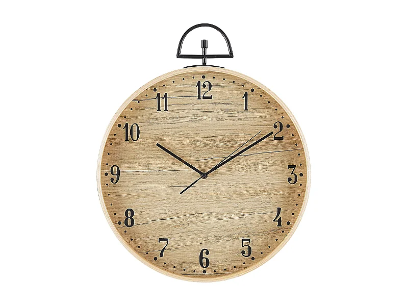 Reloj de pared OPFIKON 40 cm Marrón claro