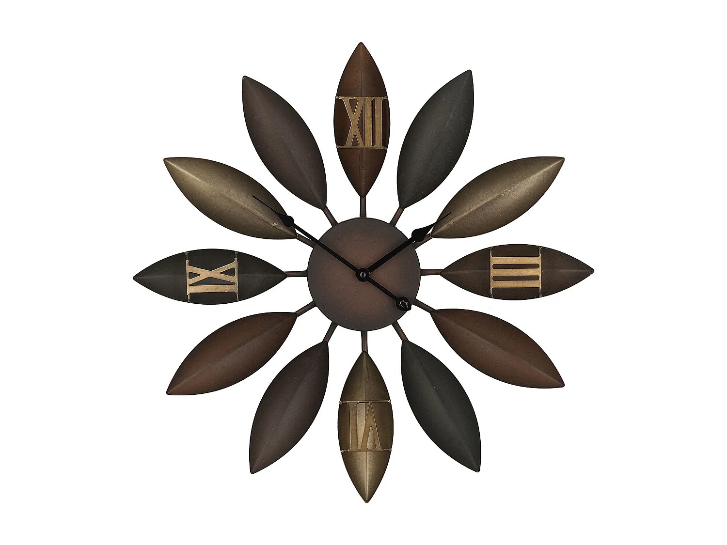 Wandklok BEINWIL 55 cm Metaal Bruin