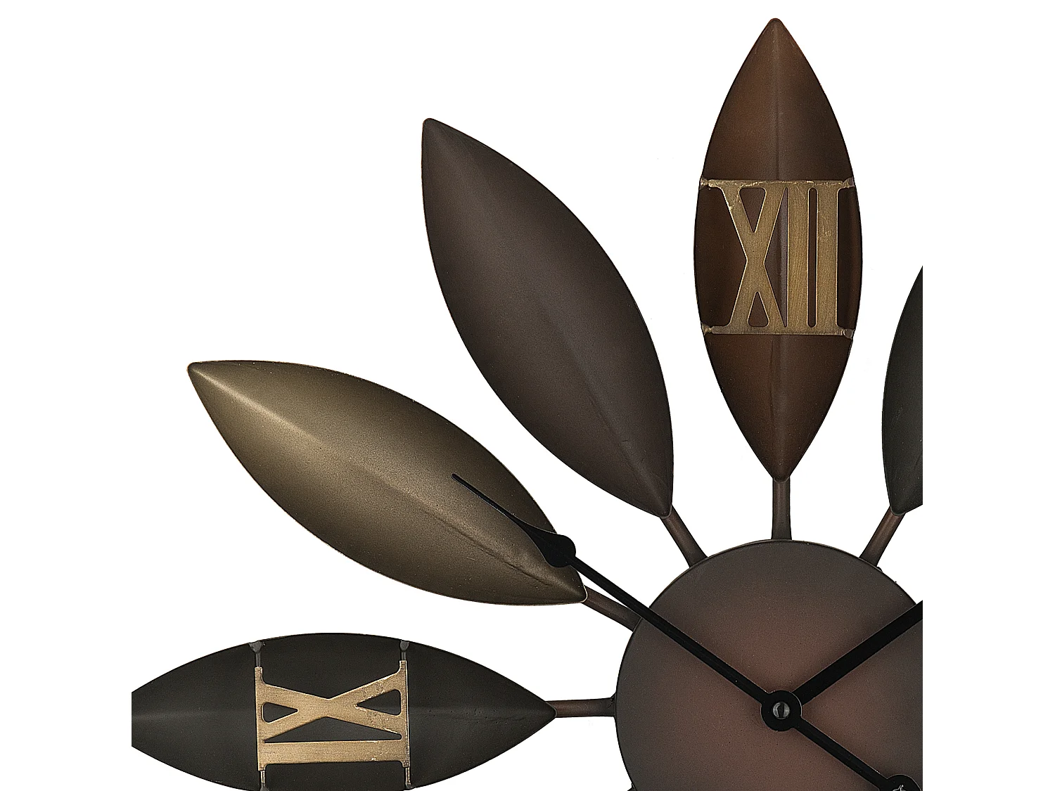 Wandklok BEINWIL 55 cm Metaal Bruin