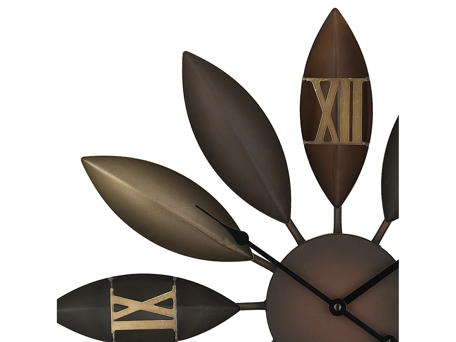 Wandklok BEINWIL 55 cm Metaal Bruin