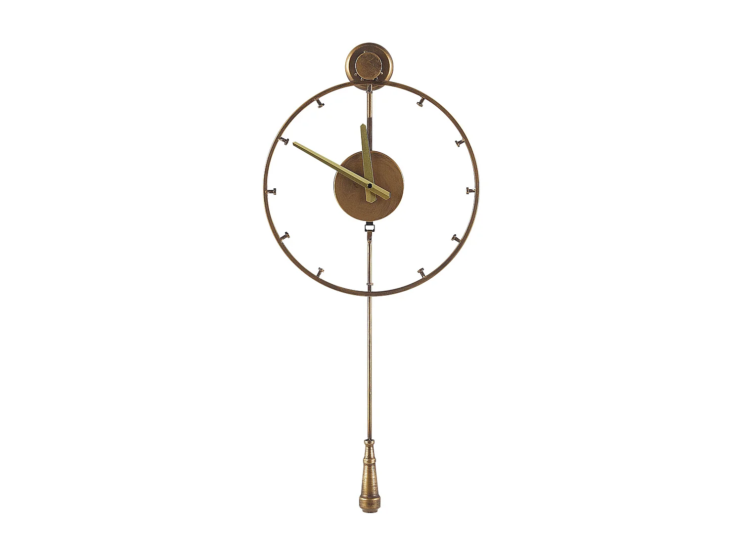 Horloge murale EMMEN 31 cm Métal Doré