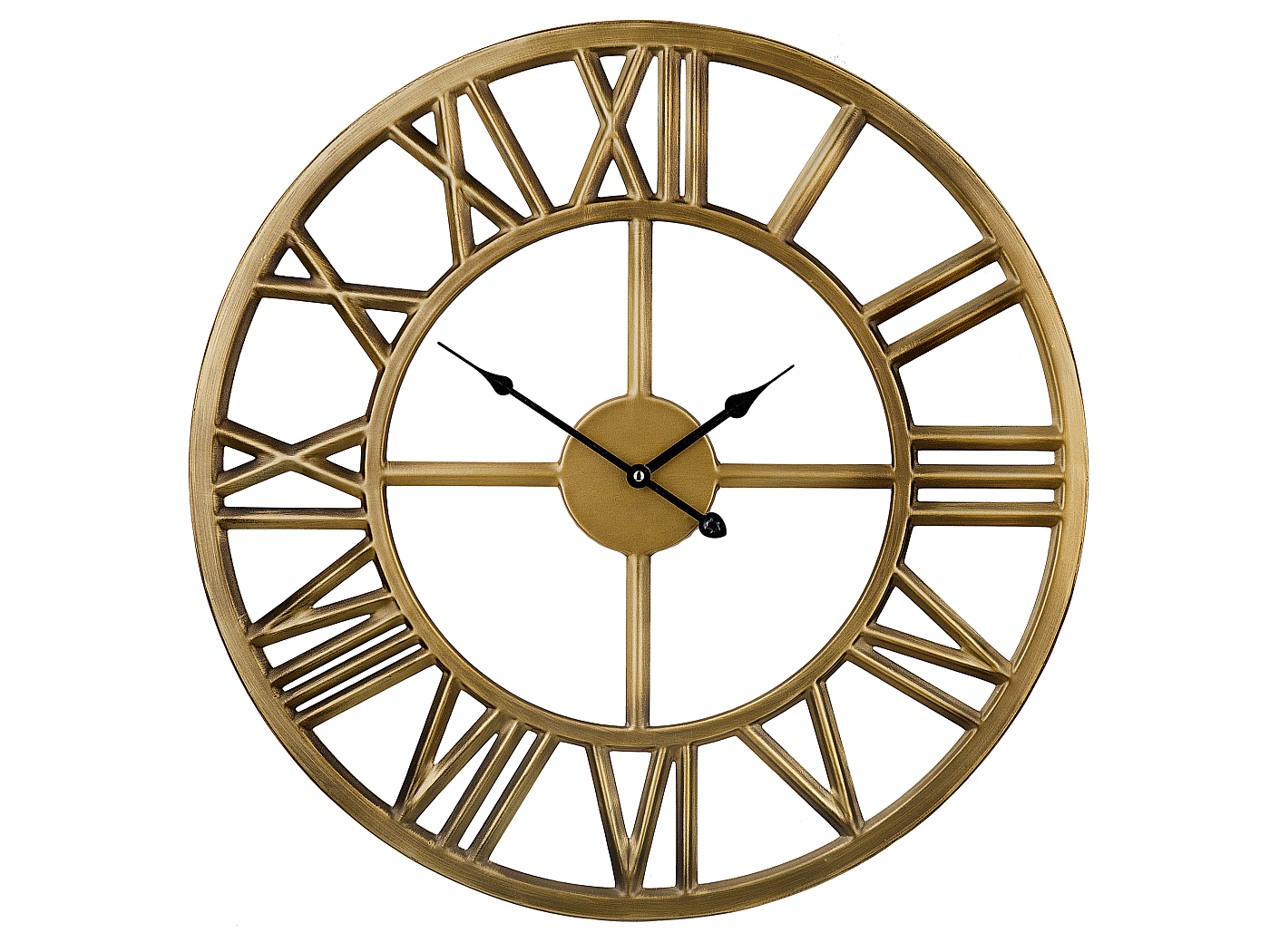 Horloge Miroir LED Doré Antique main image 0