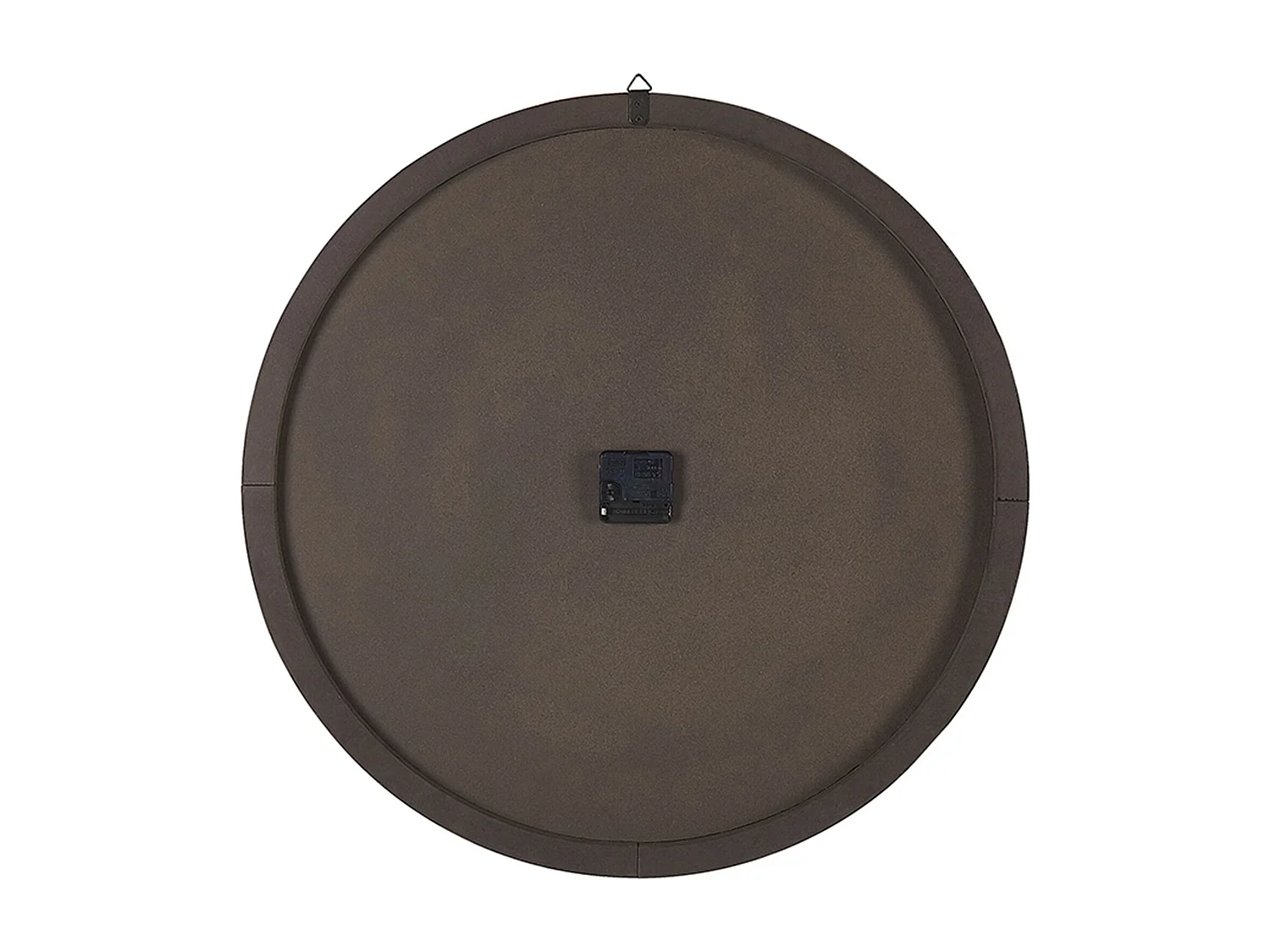 Moderne batteriebetriebene Wanduhr in heller und dunkler Holzoptik Michapan