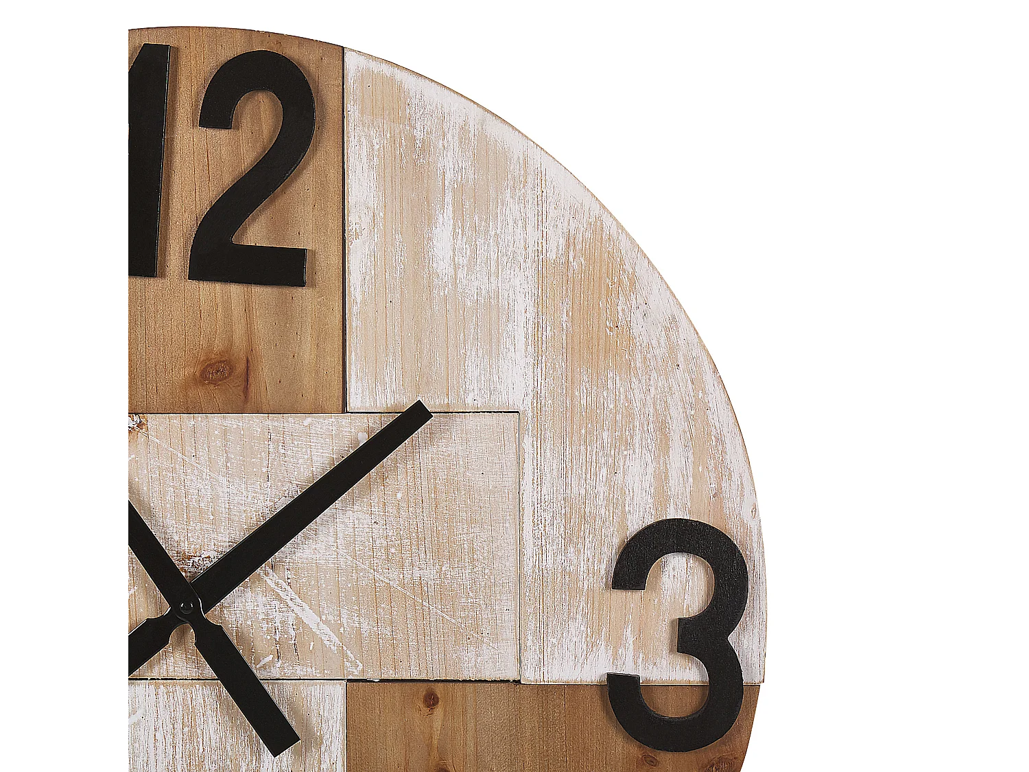 Horloge murale MICHAPAN 60 cm Marron