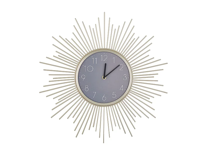 Horloge murale SOLURA 45 cm Métal Doré