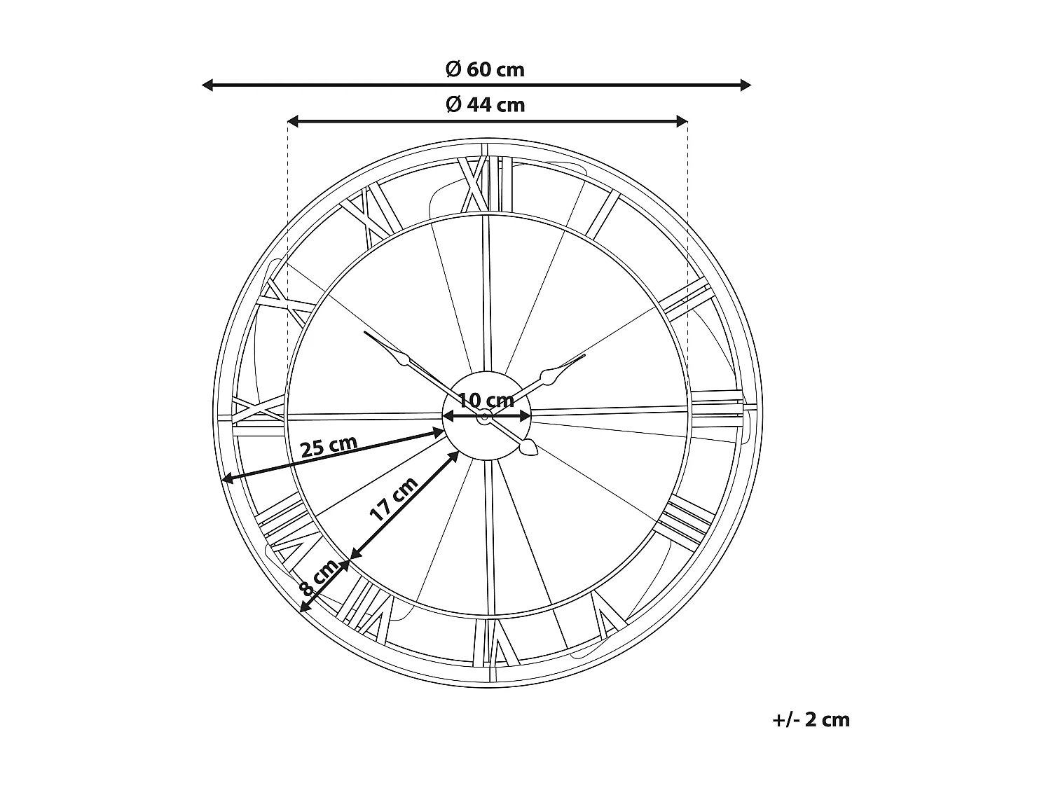 Horloge murale WIKON 60 cm Métal Multicolore