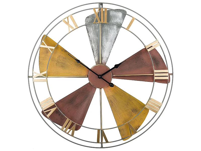 Vintage Wanduhr bunt Wikon