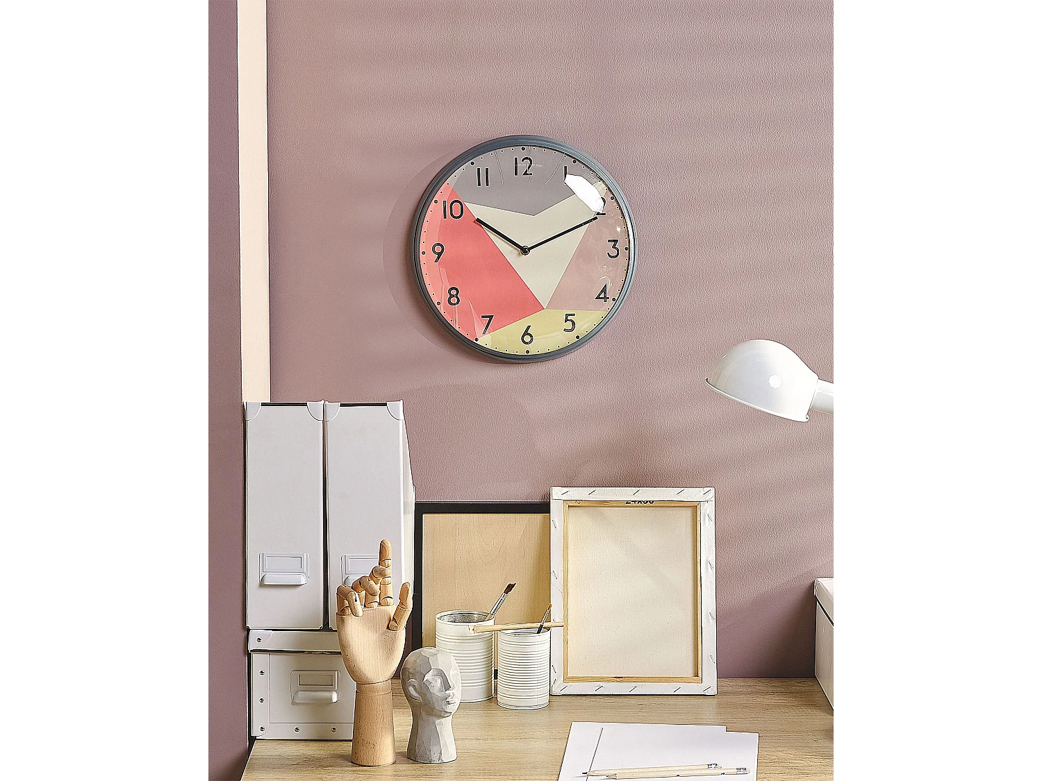 Wandklok DAVOS 33 cm Multicolor