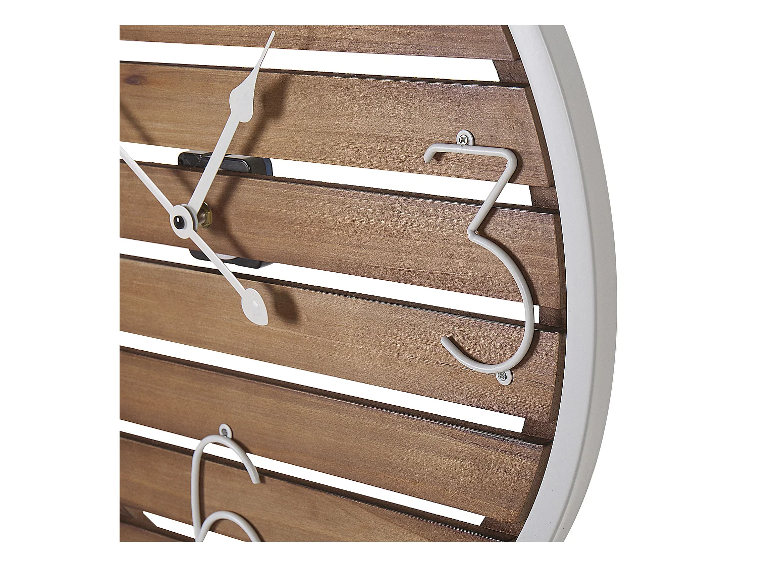 Horloge murale ARRIAGA 50 cm Bois de sapin Marron foncé