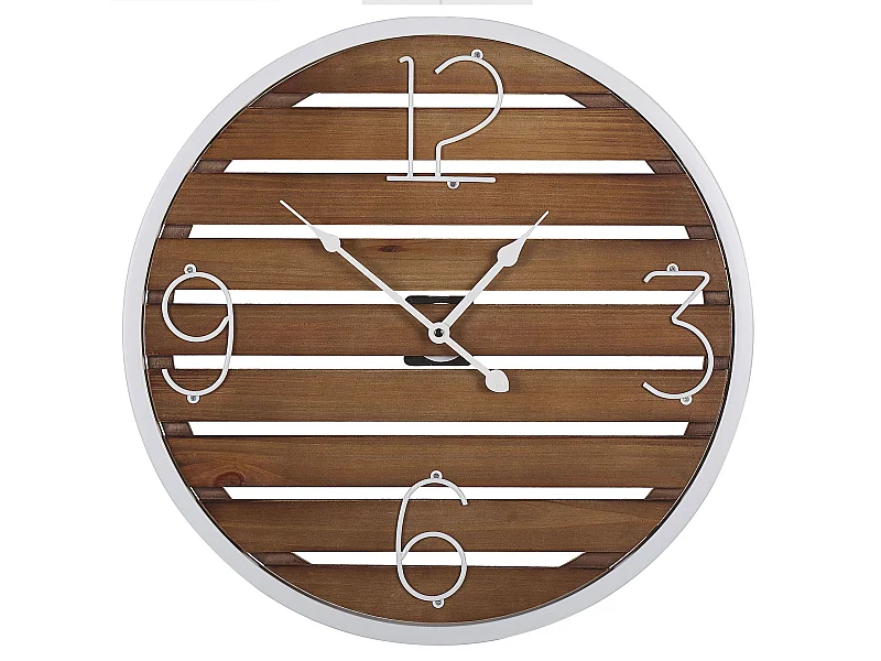 Zegar ścienny ARRIAGA 50 cm Drewno Ciemnobrązowy