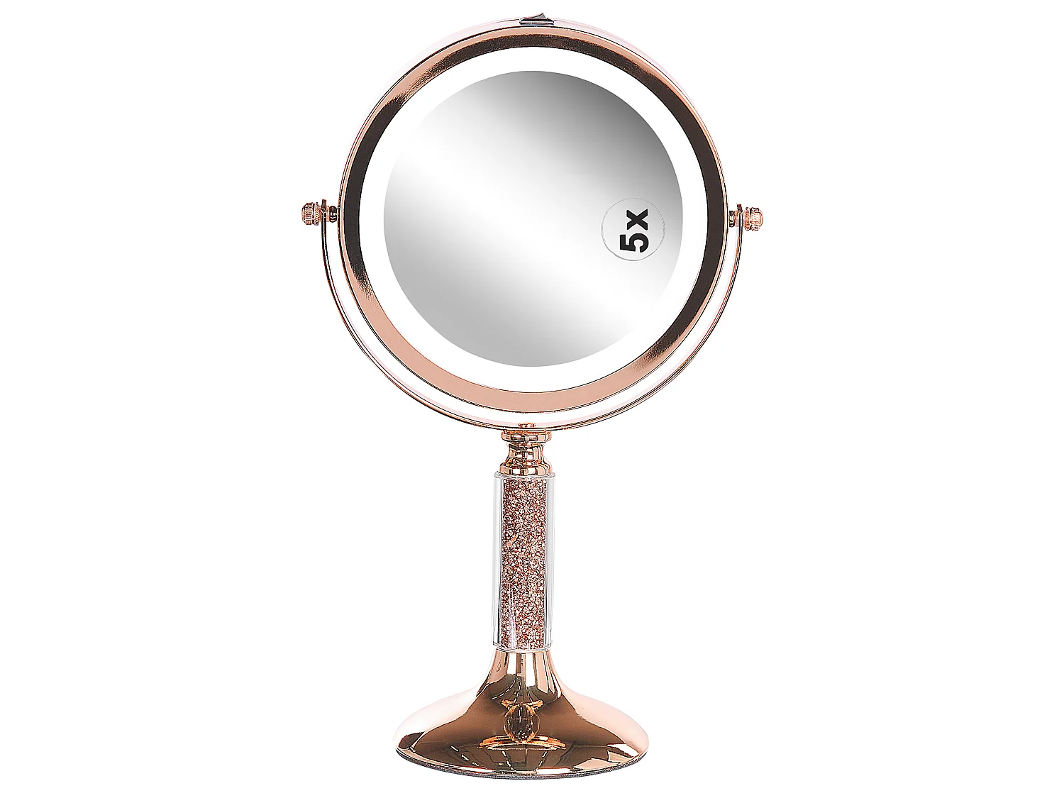 Miroir de table LED BAIXAS Rose doré